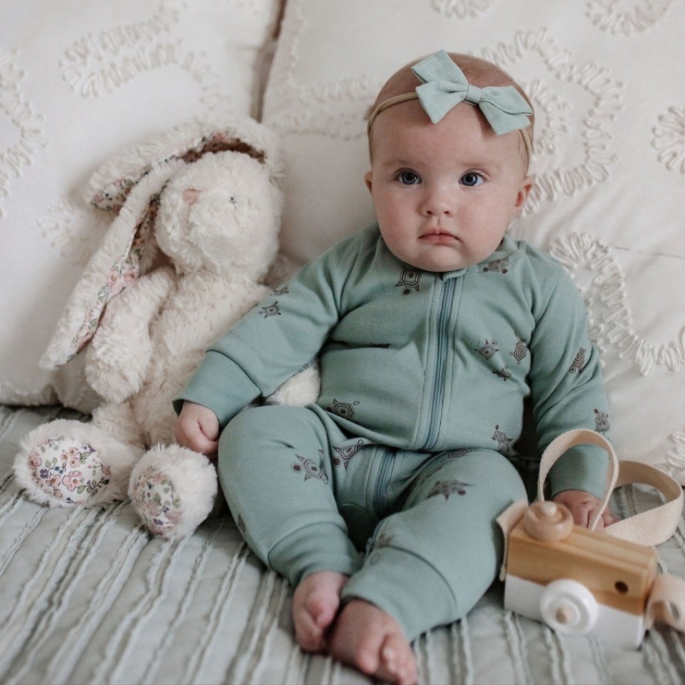 BÈBÈNCA ORGANICS - Hawksbill Organic Romper - Turtle Print